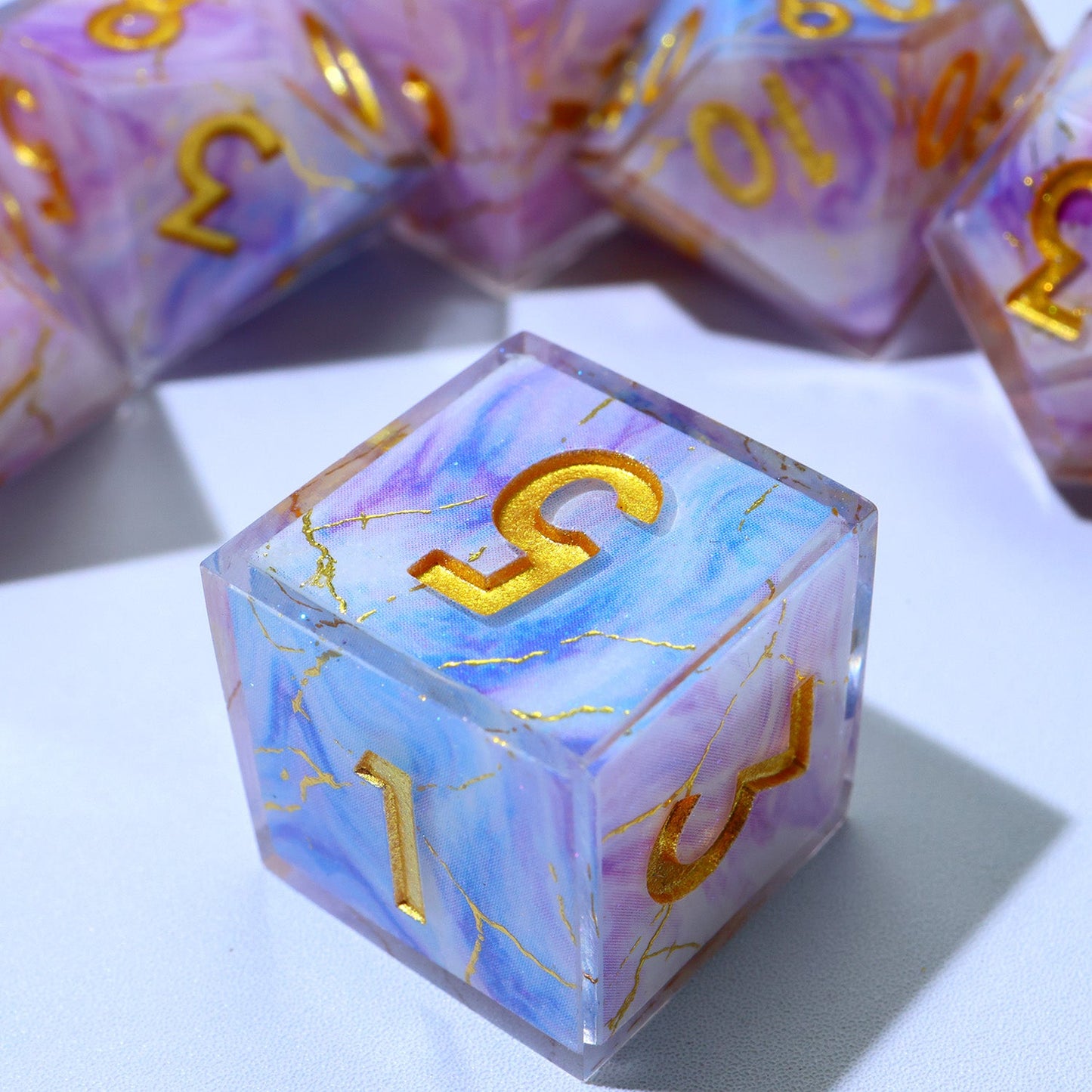 Glimmerveil | Art Core Dice | 7 Piece Set