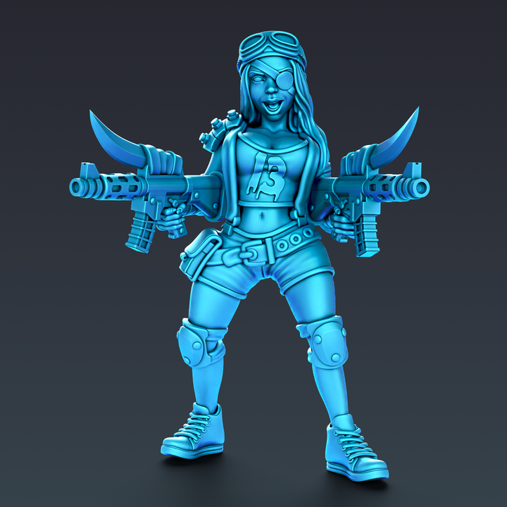 Wasteland Female Scavengers Machinegun Jane