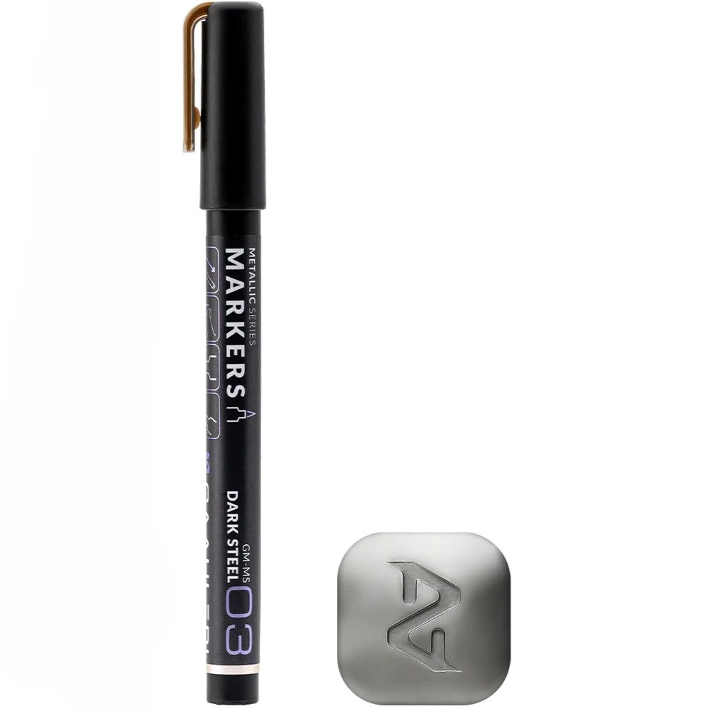 Metallic Series Markers: Dark Steel