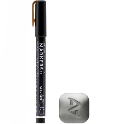 Metallic Series Markers: Dark Steel