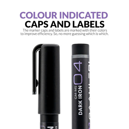 Metallic Series Markers: Gun Metal