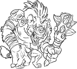 Gnoll Art Print