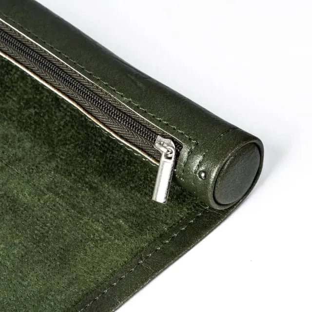 Scroll of Holding (Green) | Vegan Leather Dice Mat