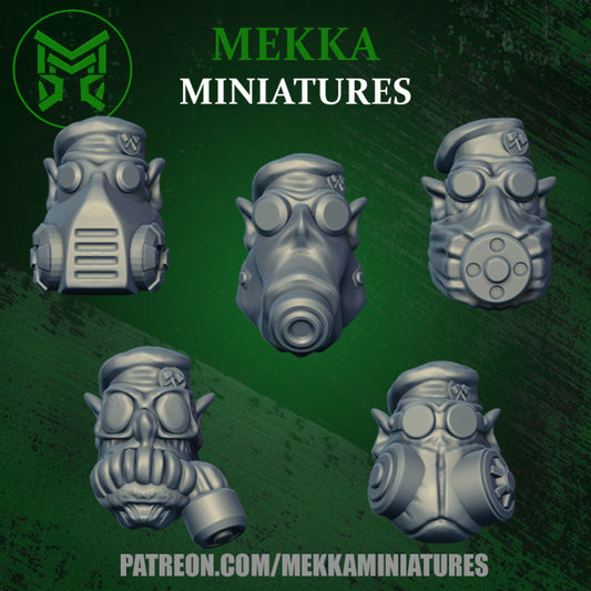 Orc Gas Mask Heads