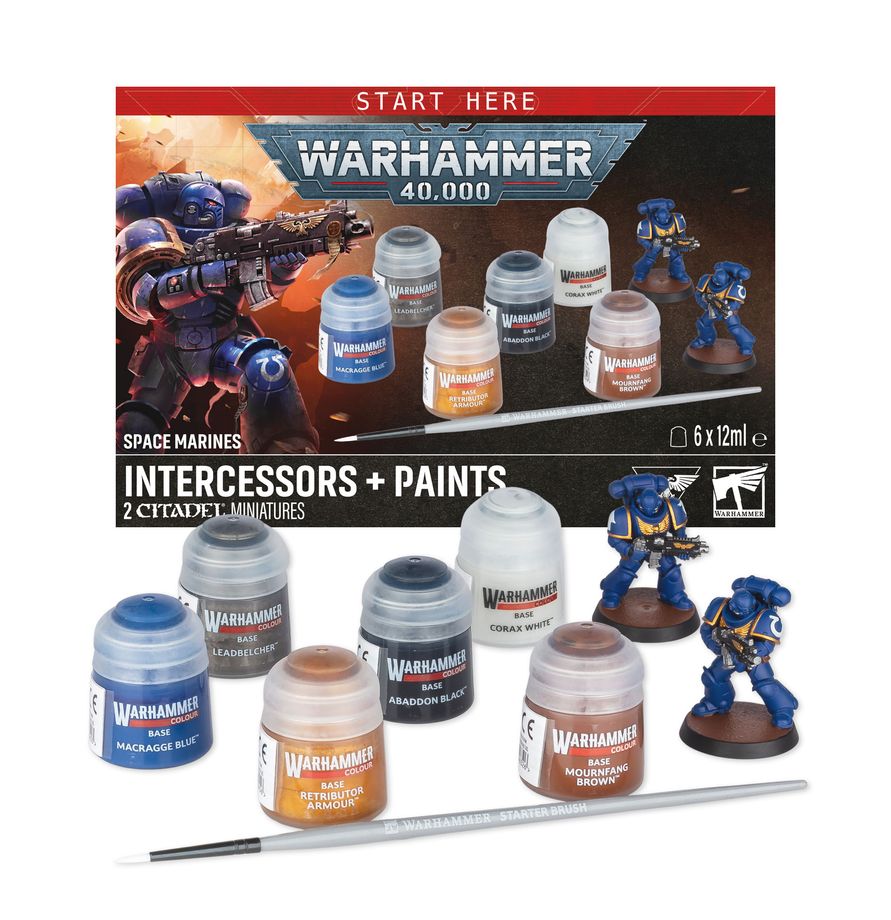 Space Marines: Intercessors and Paints Set
