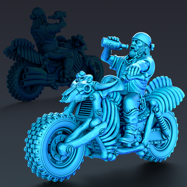 Wasteland Wheels Bonecracker Bike with Rider