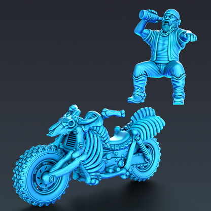 Wasteland Wheels Bonecracker Bike with Rider
