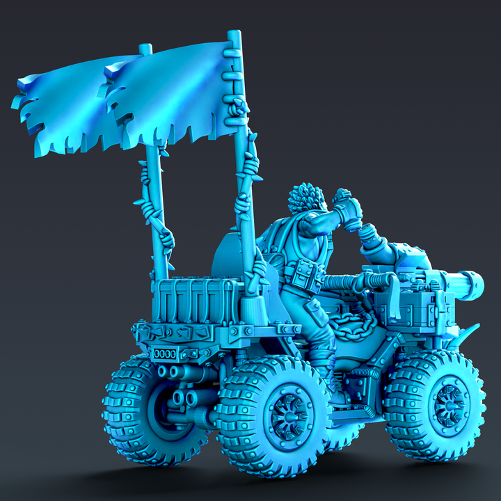 Wasteland Wheels ATV Boombadier with Rider
