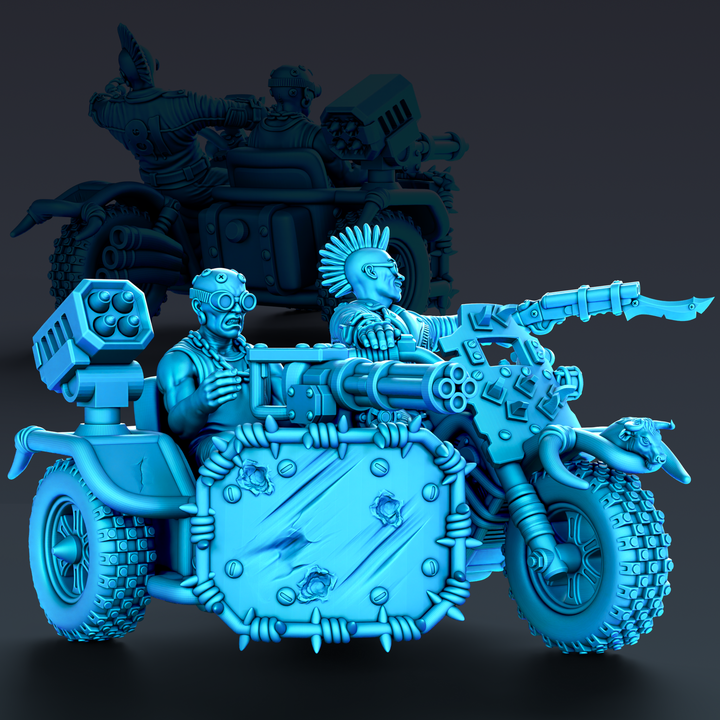 Wasteland Wheels Bike with Sidecar