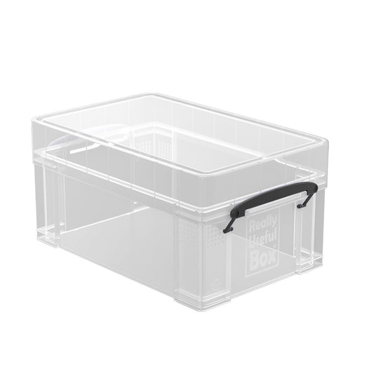 9L XL Really Useful Box with Lip Tray (Clear)