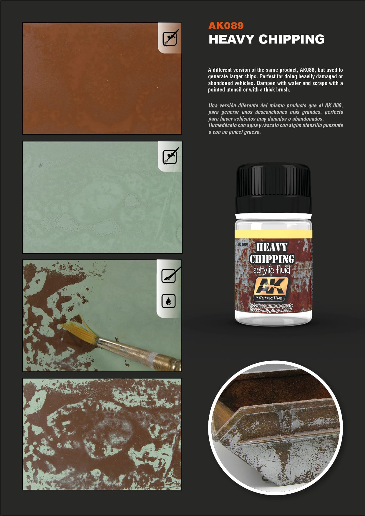 AK Heavy Chipping Acrylic Fluid