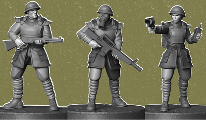 Desert Soldiers (Set of 3)