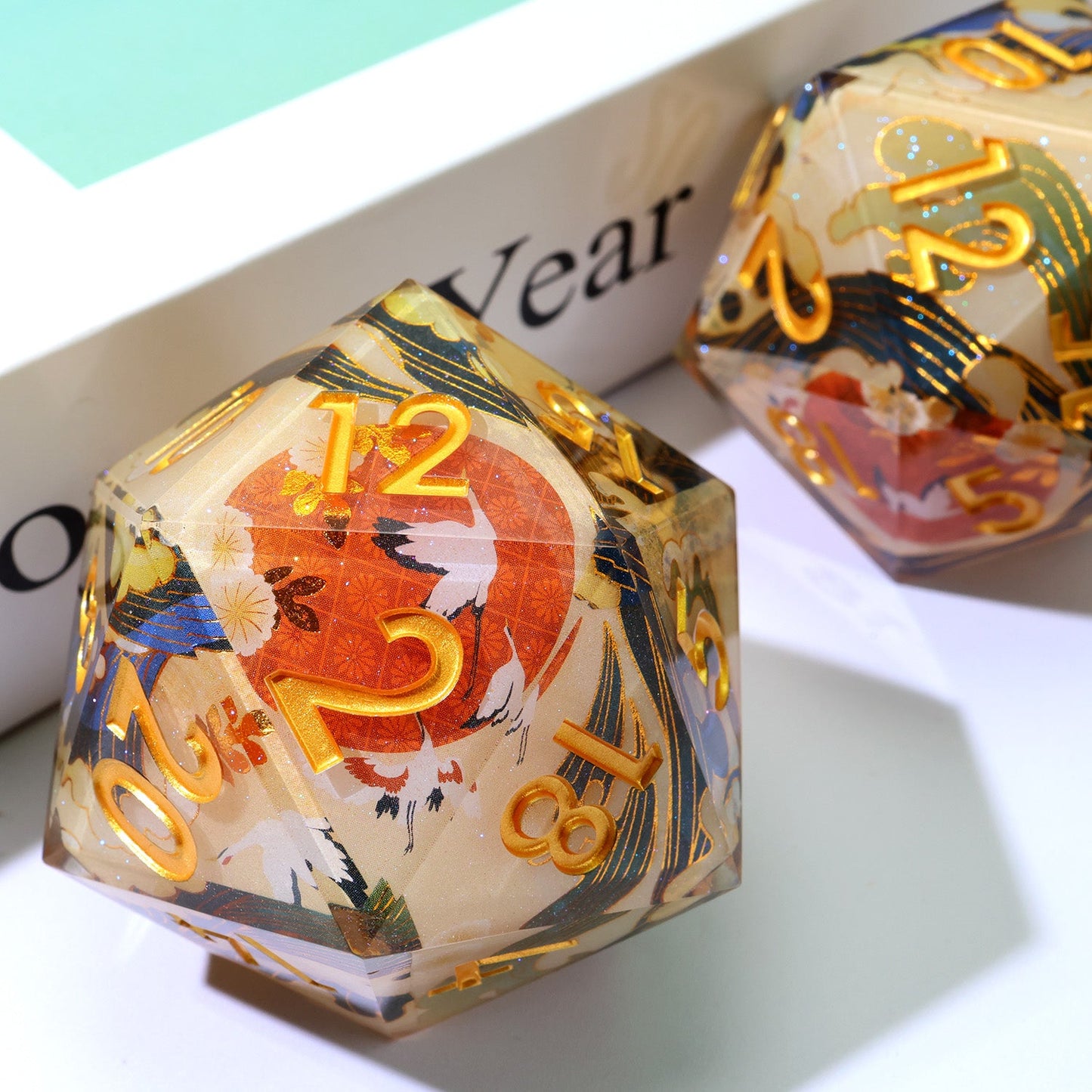 Whispering Glade | 50mm D20 | Oversized Art Core Dice