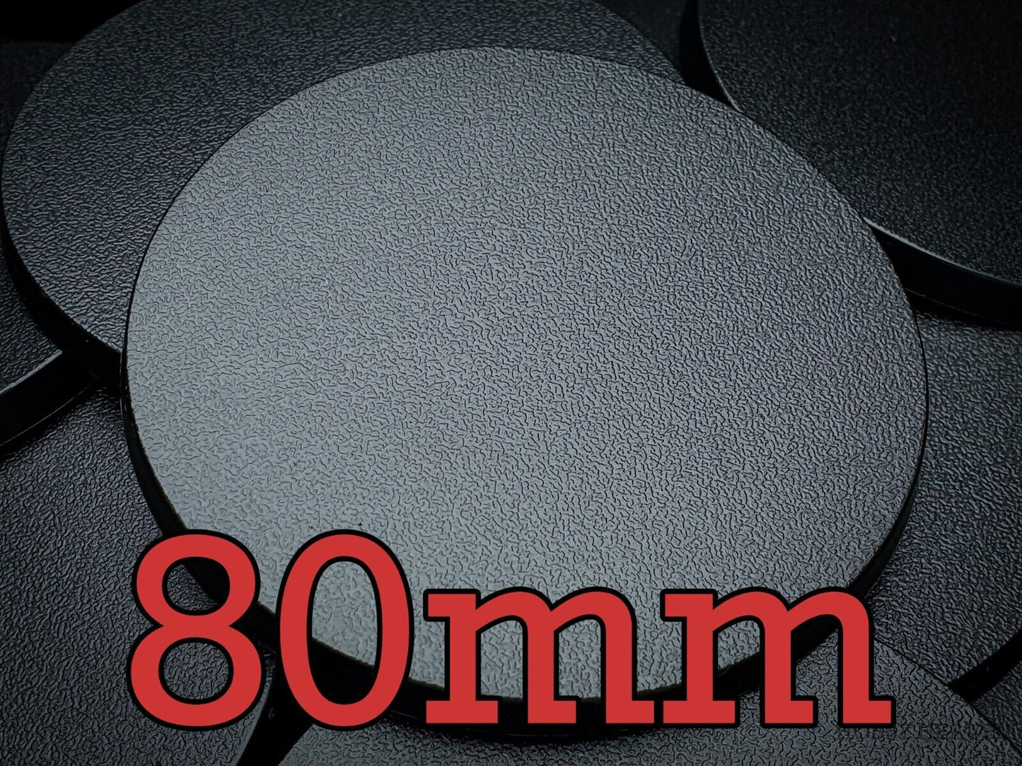 80mm Round Plastic Base (Multibuy Discounts)