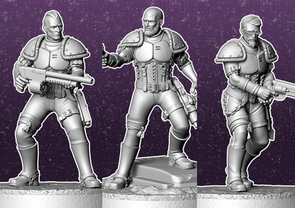 Leather Armoured Wastelanders (Set of 3)