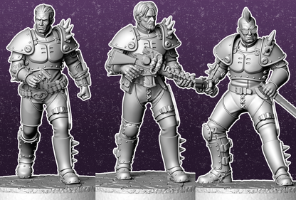 Metal Armoured Wastelanders (Set of 3)