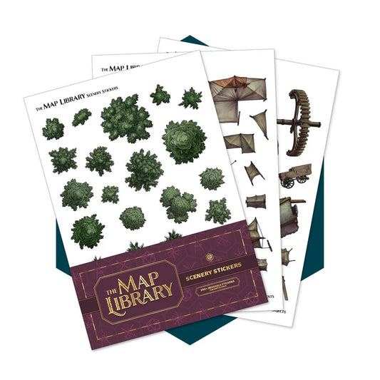 The Map Library Scenery Stickers