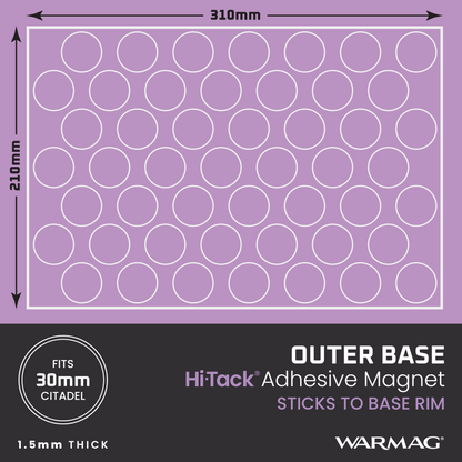 30mm Outer Base Magnets (to fit the outer rims of 30mm bases)