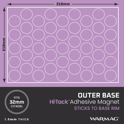 32mm Outer Base Magnets (to fit the outer rims of 32mm bases)