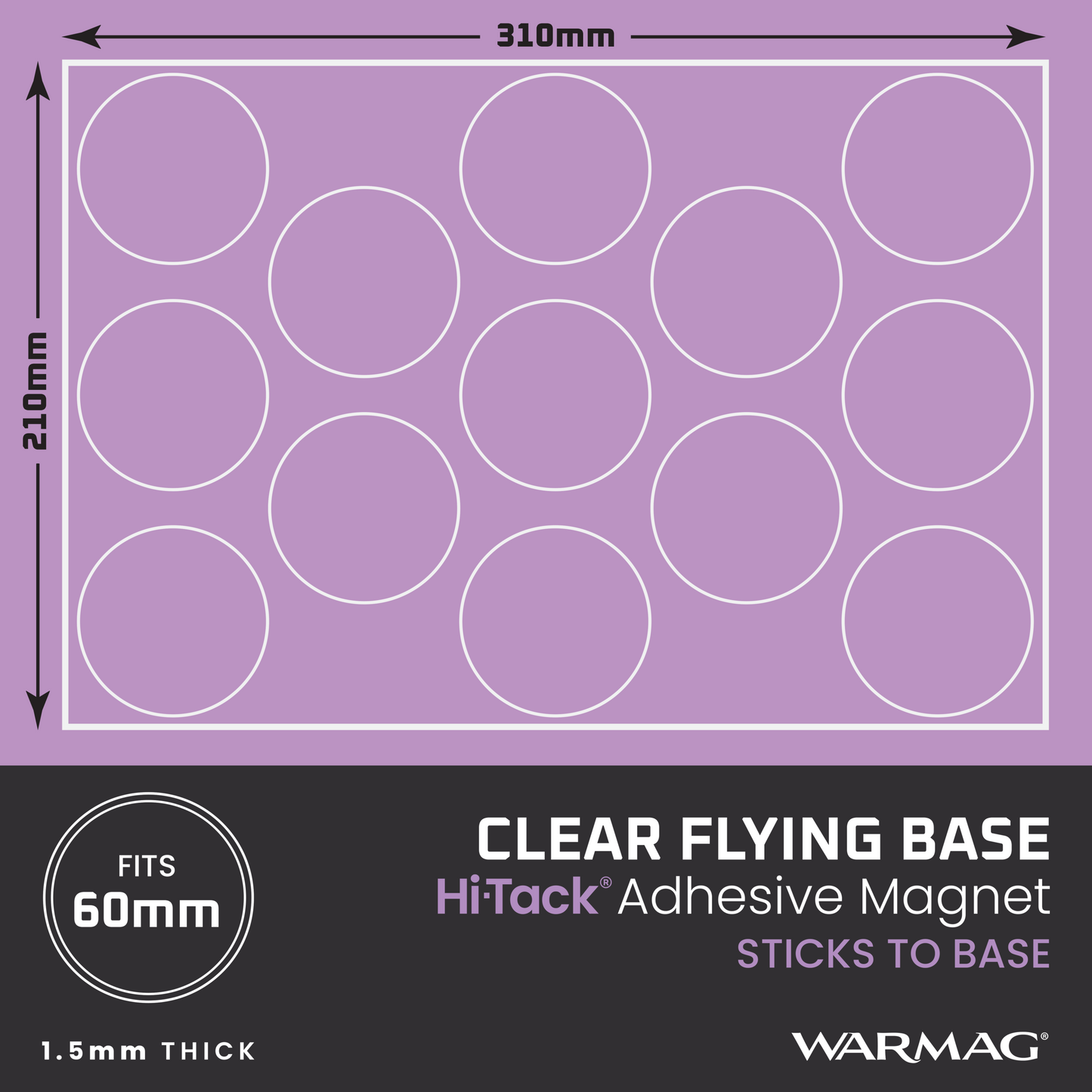 59mm Outer Base Magnets (to fit the outer rims of 60mm fly bases)