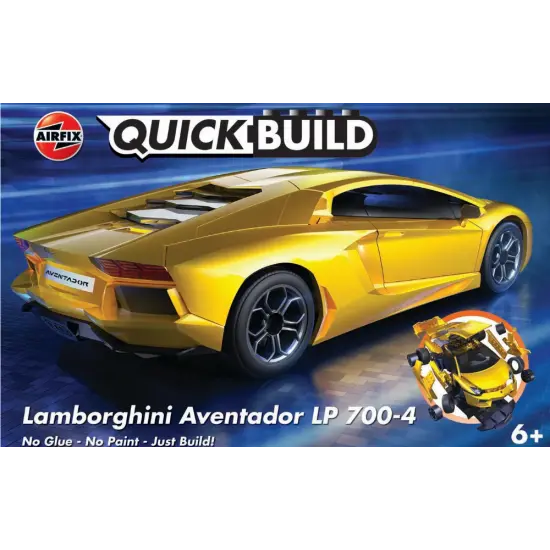 Quickbuild J6026 Lamborghini Aventador Yellow