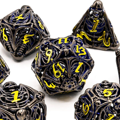 Soulrend | Hollow Metal | 7 Piece Set - Balanced Dice Set