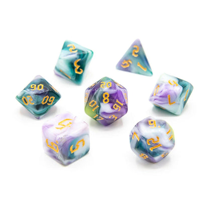 Mystic Tides | Acrylic Dice | 7 Piece Set