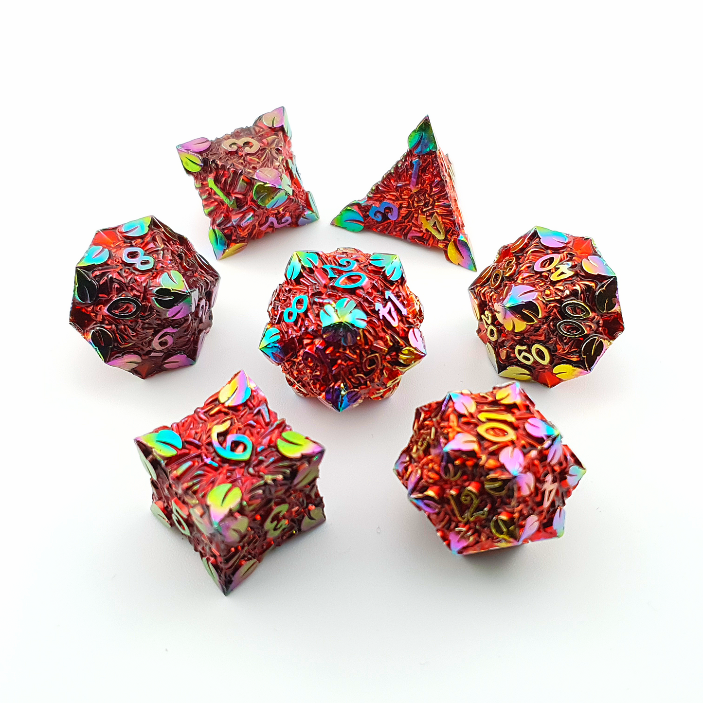 Arcane Arbor | Solid Metal Dice | 7 Piece Set