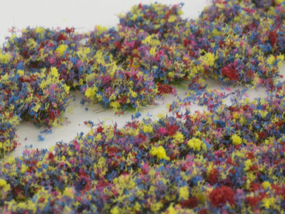 Mixed Flower 4mm Static Grass Tuft/Strip Mix