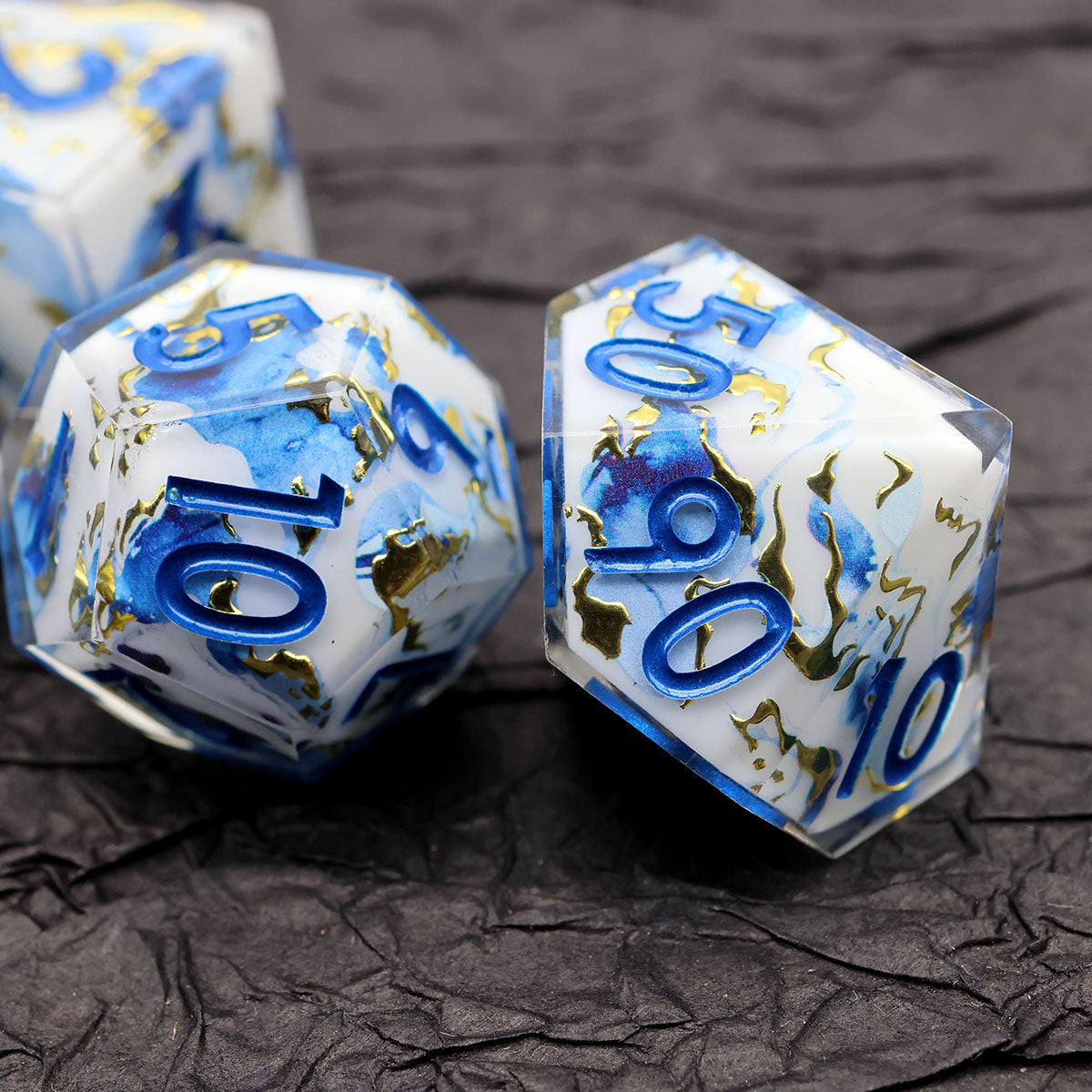 Divine Marble | Art Core Dice | 7 Piece Set