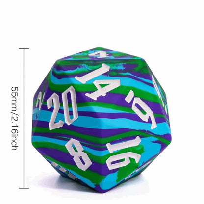 Jester's Bounce | D20 Silicone | Blue Green