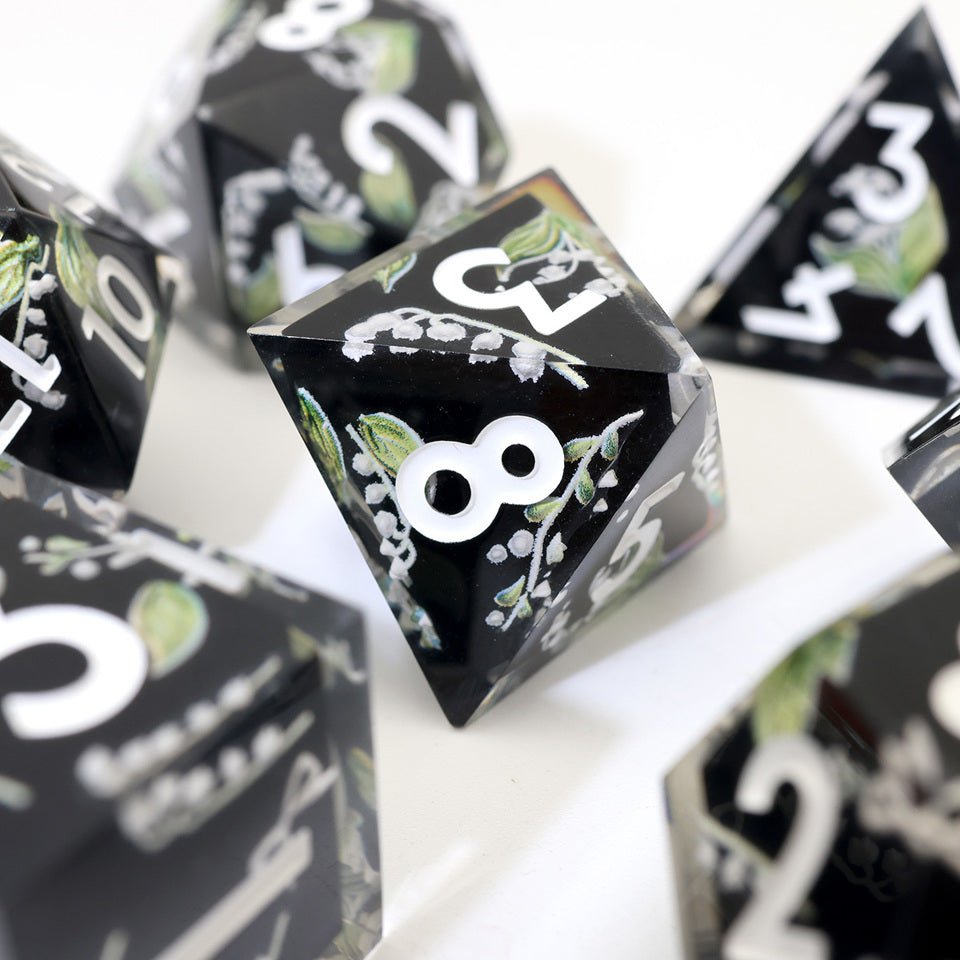 Midnight Moondrop | Art Core Dice| 7 Piece Set