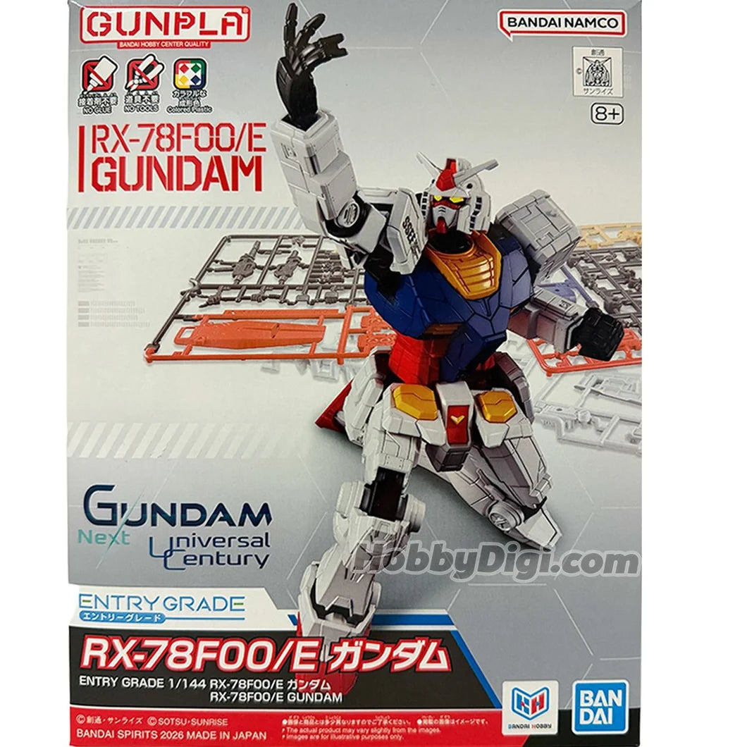 Entry Grade: 1/144 RX-78F00/E Gundam