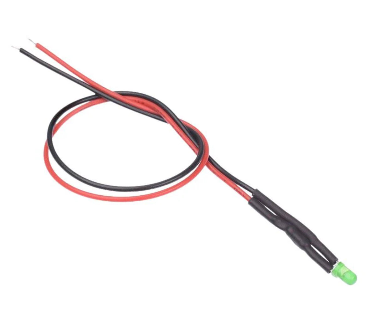 MAWSON MODELS: 12V Diffused Green LED's 3mm (5 Pack) 3LED