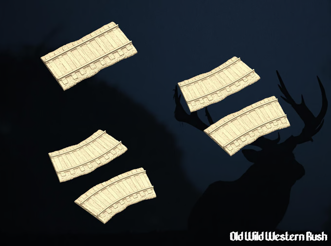 Old West Train Tracks (Set of 10)